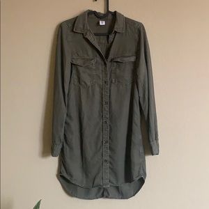 H&M Olive Green Shirt Dres